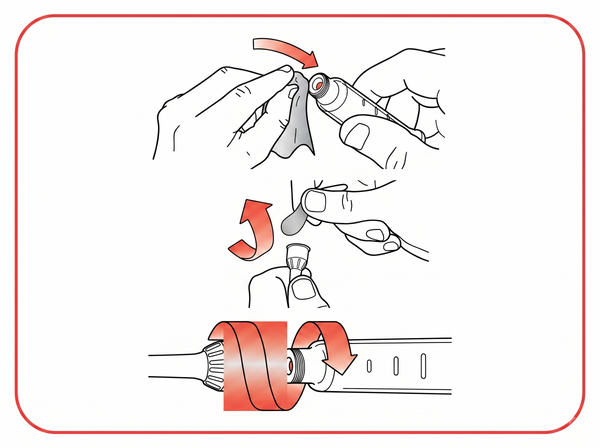 Attach a new needle