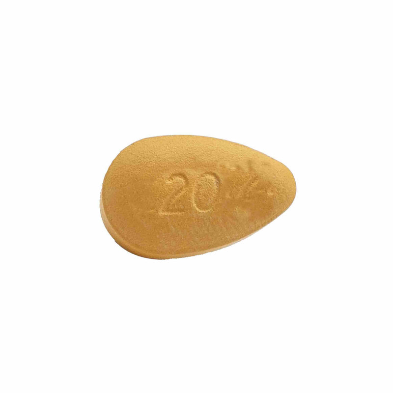 A single yellow almond-shaped tablet with the debossed number '5' on it, representing a dosage strength of 5 mg.