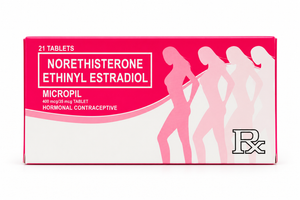 a box of micropil hormonal contraceptive