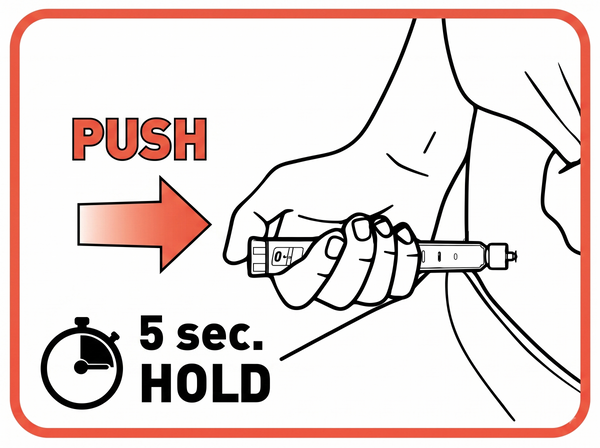 Hold for 5 seconds