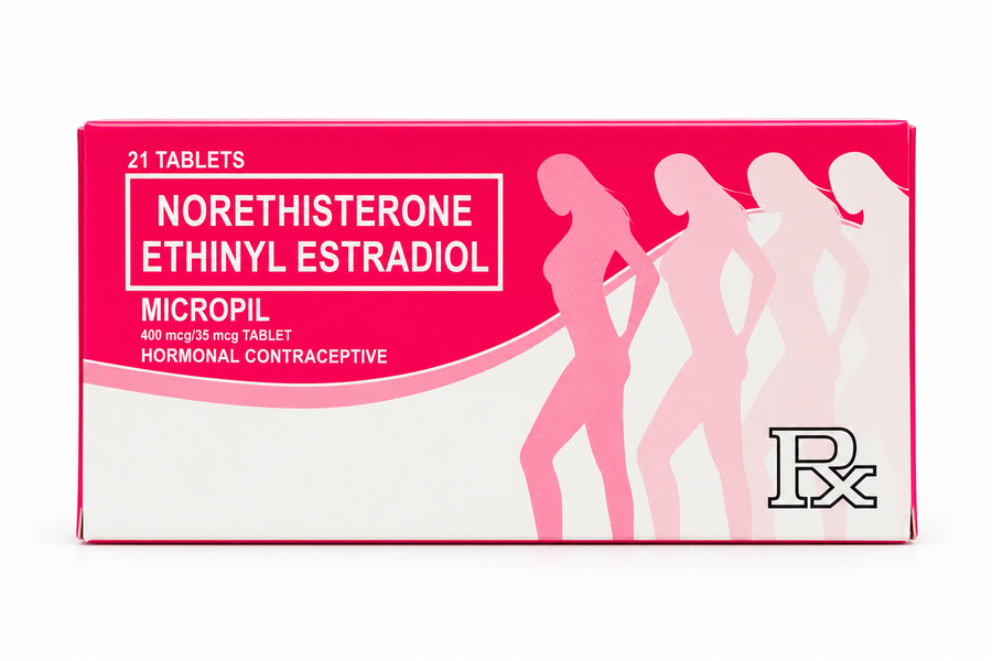 a box of micropil hormonal contraceptive