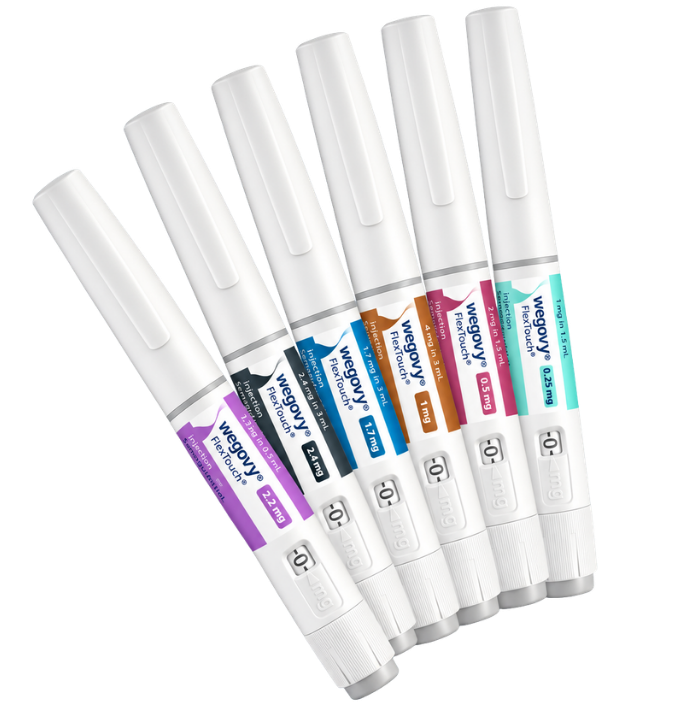 Wegovy FlexTouch pens in multiple strengths