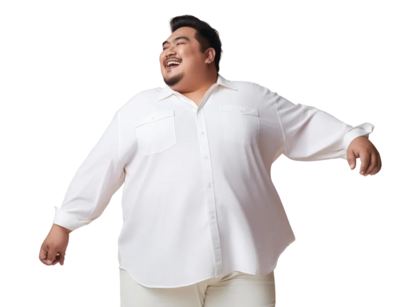 Smiling weight care patient